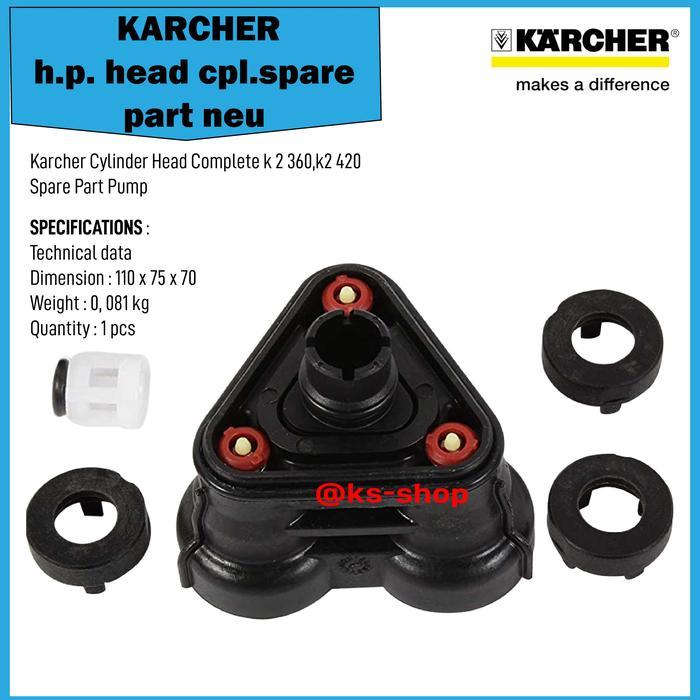 Karcher HP Best Selling Neu อะไหล่ Head Cpl!!