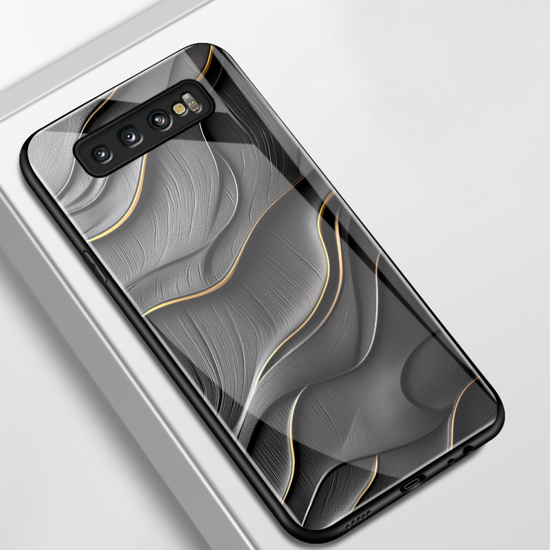 เคสสำหรับ Samsung S10 4G S10 Plus S10 Lite S20 FE S20 Pro S20 Ultra เคสโทรศัพท์เส้นที่ไม่เป็นระเบียบเปลือกแก้วกันกระแทก