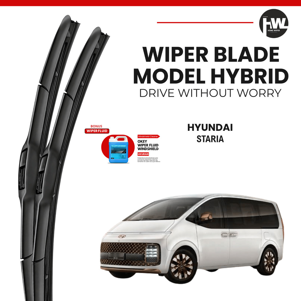 ที่ปัดน้ําฝนกระจกรถยนต์ Hyundai Staria Hybrid ฟรีของเหลว