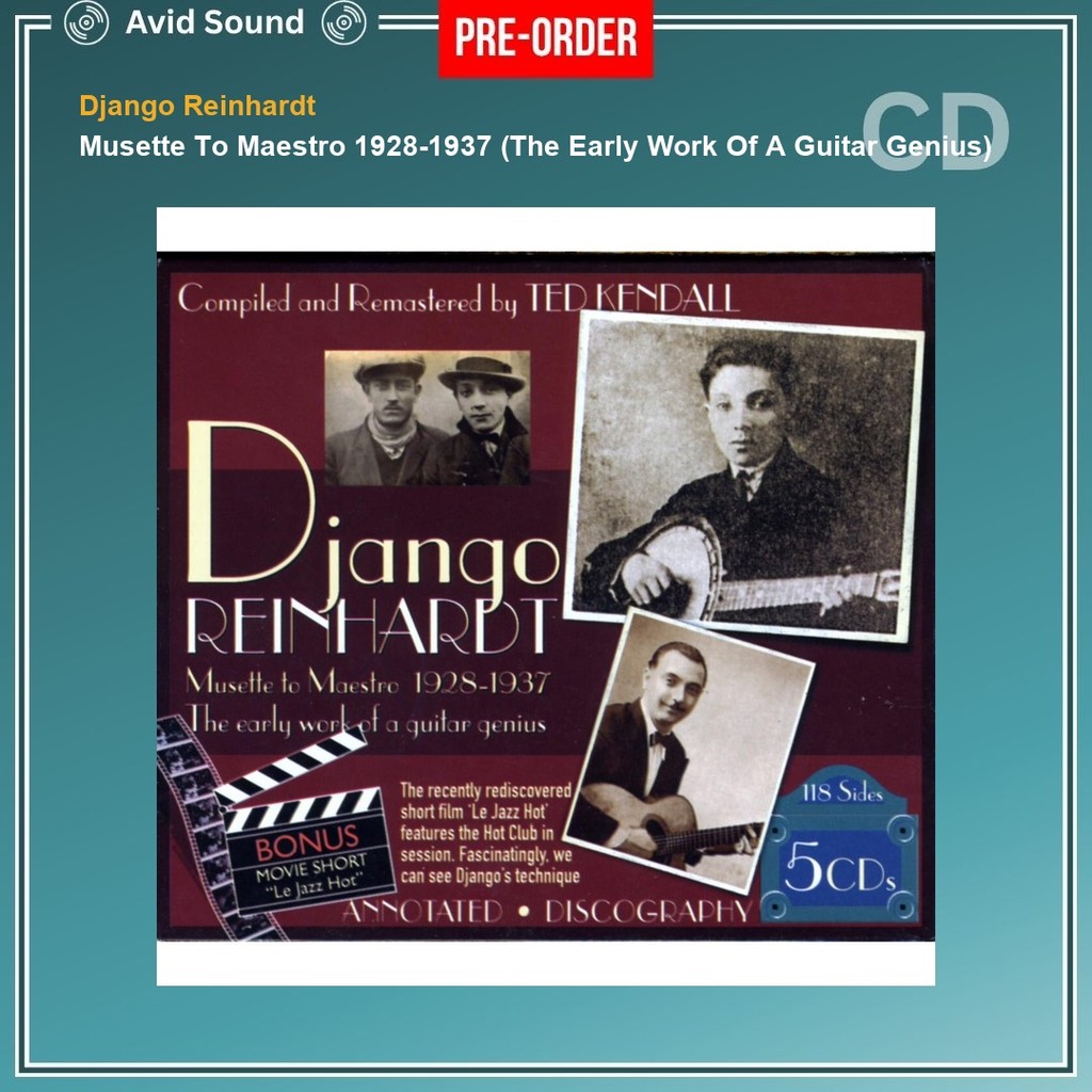 Pre-Order CD แผ่นซีดี Django Reinhardt Musette To Maestro 1928-1937 (The Early Work Of A Guitar Geni