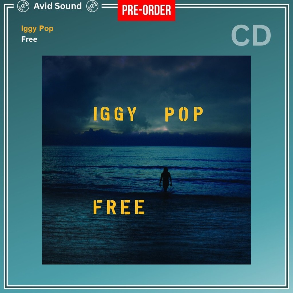 Pre-Order CD แผ่นซีดี Iggy Pop Free ใหม่ ซีล Iggy Pop CD