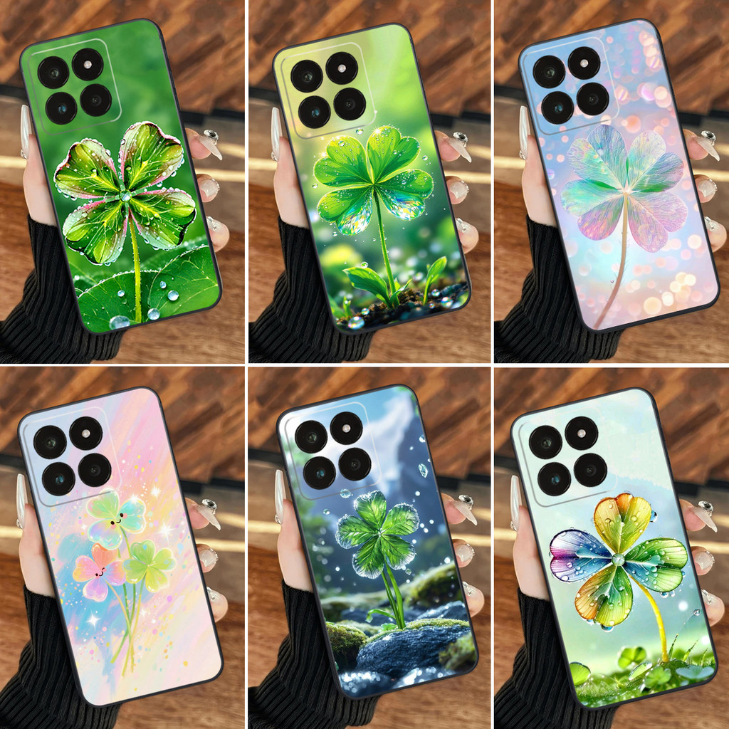 เคส Xiaomi 14 / Xiaomi 14T / Xiaomi 14T PRO / Xiaomi 14 Pro พร้อมโคลเวอร์สี่แฉกที่โชคดี ป้องกันความร