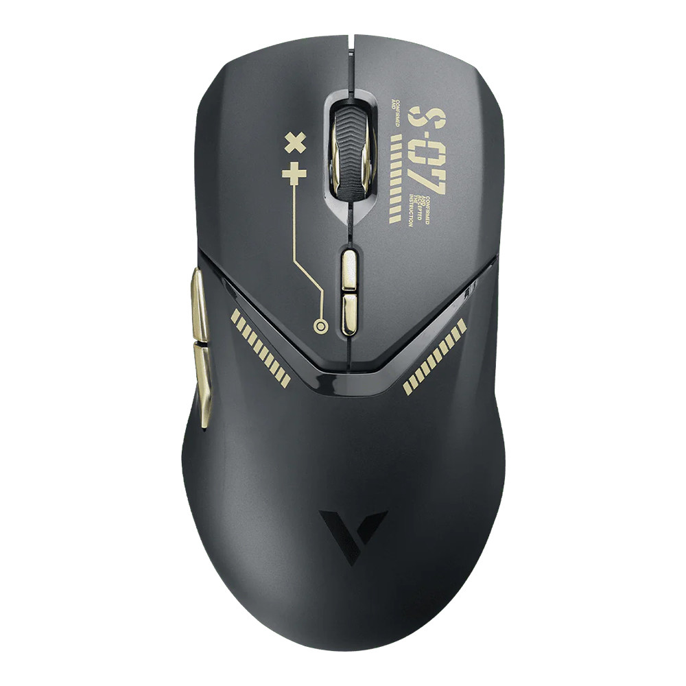 WIRELESS MOUSE (เมาส์ไร้สาย) RAPOO VT9PRO - BLACK-GOLD )