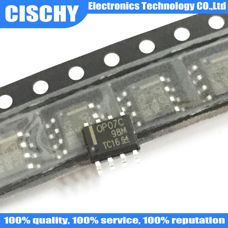 20 ชิ้น/ล็อต OP07CDR SOP8 OP07C OP07 SOP-8 ในสต็อก