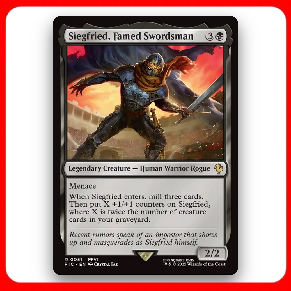 [MTG] Siegfried, Famed Swordsman (#51) [FIC] [BLACK] [RARE] | Magic the Gathering