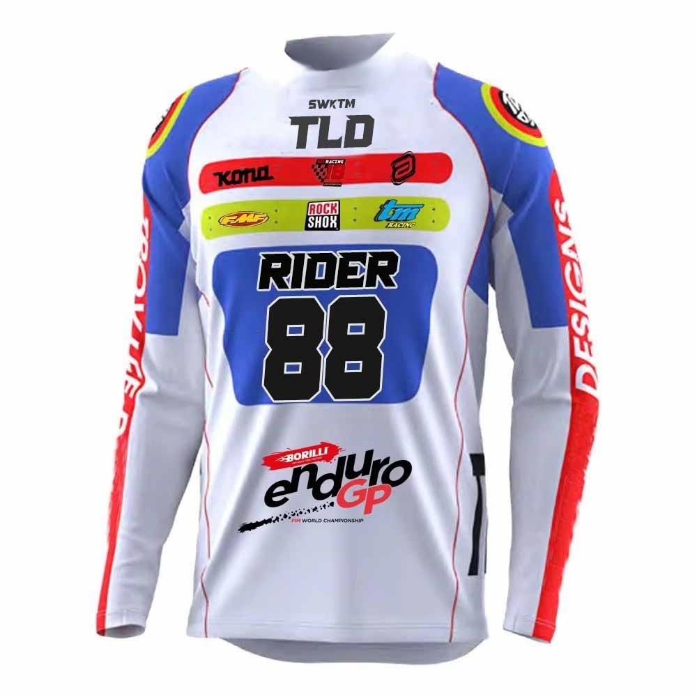 26 MTB motocros ทีมเสื้อ Enduro ที่กำหนดเอง downhill moto Jersey เสื้อขี่จักรยานแขนยาว MX Jersey hom