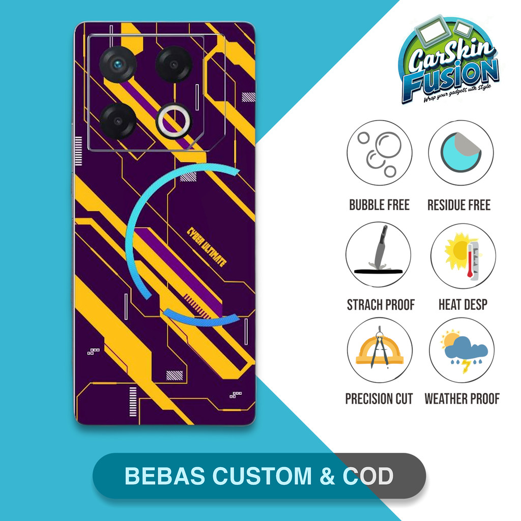 Garskin Skin Infinix GT 20 Pro 5G cyber Ultimate v1 เคสป้องกันรอยขีดข่วน | By Fusion Code - K7g