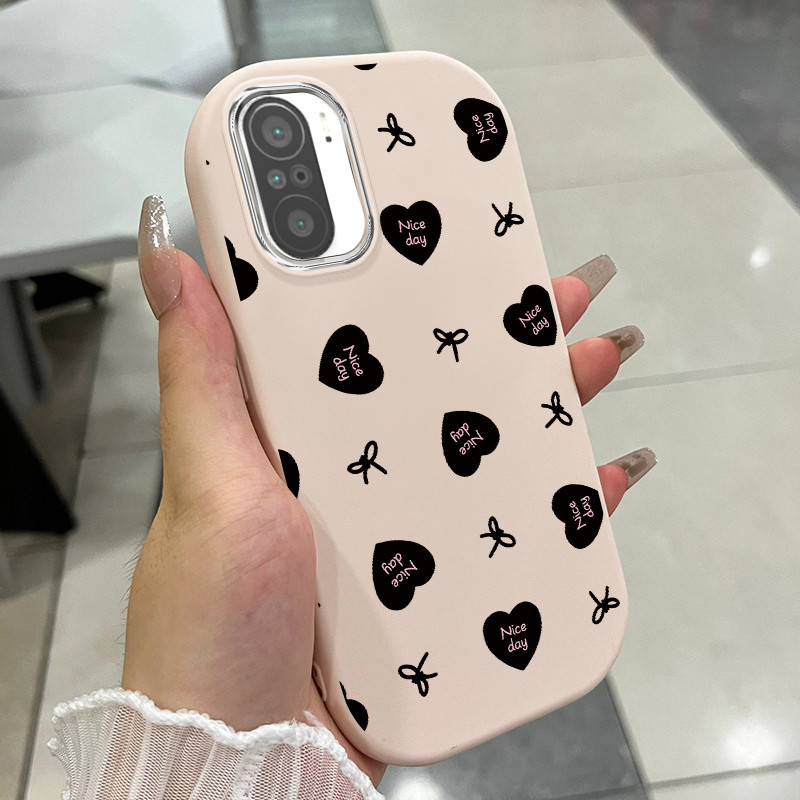 เคสสำหรับ Xiaomi POCO F3 เคสโทรศัพท์รูปหัวใจกุทัณฑ์กันกระแทกกลมและอ้วน ราคา ถูกที่สุด ดีลบีเคเค