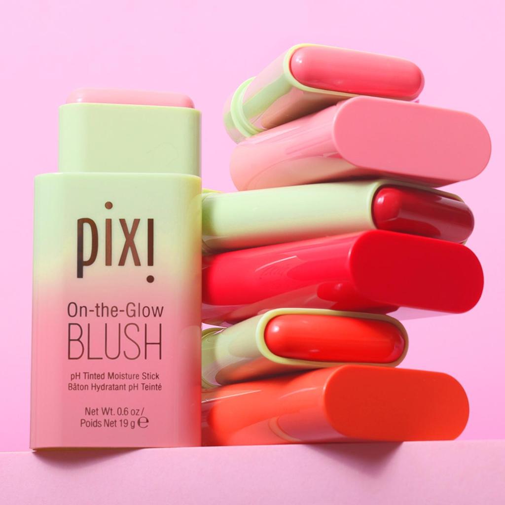 Pixi On-the-Glow BLUSH Tinted Moisture Stick บลัชสติ๊ก แก้ม ปาก เนื้อบาล์มชุ่มชื้น 19g