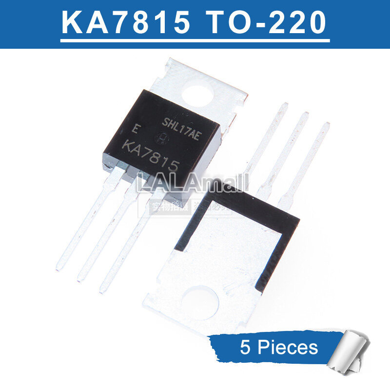 5pcs KA7815 TO-220 KA7815ETU TO220 1A + 15V Regulator ทรานซิสเตอร์ใหม่เดิม