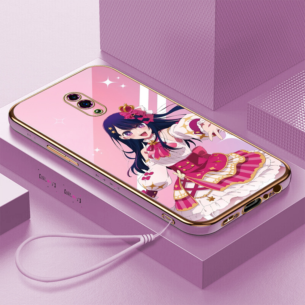 LOKAL [จัดส่งในพื้นที่] OPPO Reno 3 4 4f 5 5k 6 7 7z 8 8T 8Z 4G 11F 13FS 5G Casing HP Pattern Oshi n