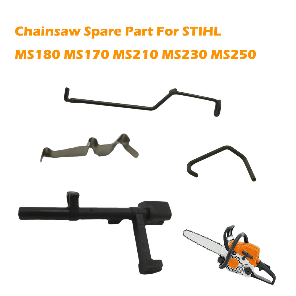 คันเร่งสําหรับ MS180 MS170 MS210 MS230 MS250 Choke Rod Lever สวิทช์เพลา Contact ฤดูใบไม้ผลิชุด Chainsaw อะไหล่เครื่องมือ