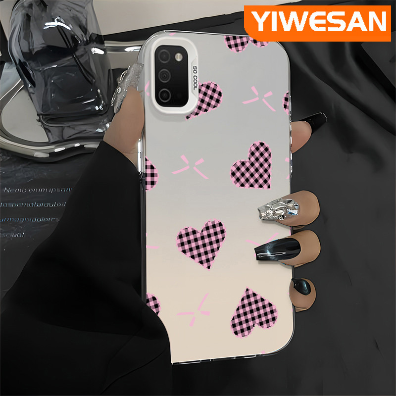 เคสสำหรับ Samsung A03S A02S M02S F02S เคสโทรศัพท์รูปหัวใจกลมและอ้วนเสื้อแจ็กเก็ตผ้านุ่ม