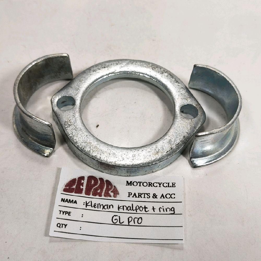 GL Pro Mega Pro Tiger Exhaust Ring Set Exhaust Clamp Honda GLPRO Tiger Limited Item Rare Item Classi