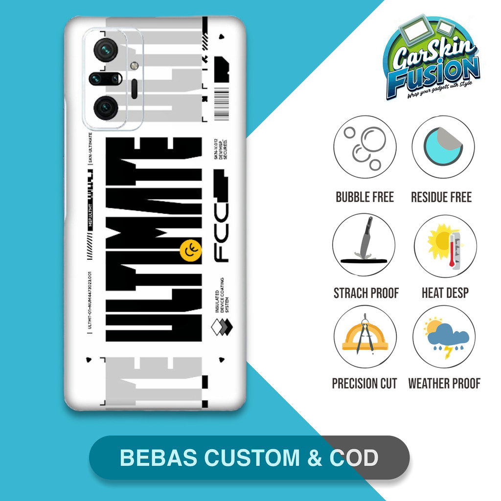 Garskin Skin Redmi Note 10 Pro Ultimate เคสป้องกันรอยขีดข่วน | By Fusion Code - MeQ