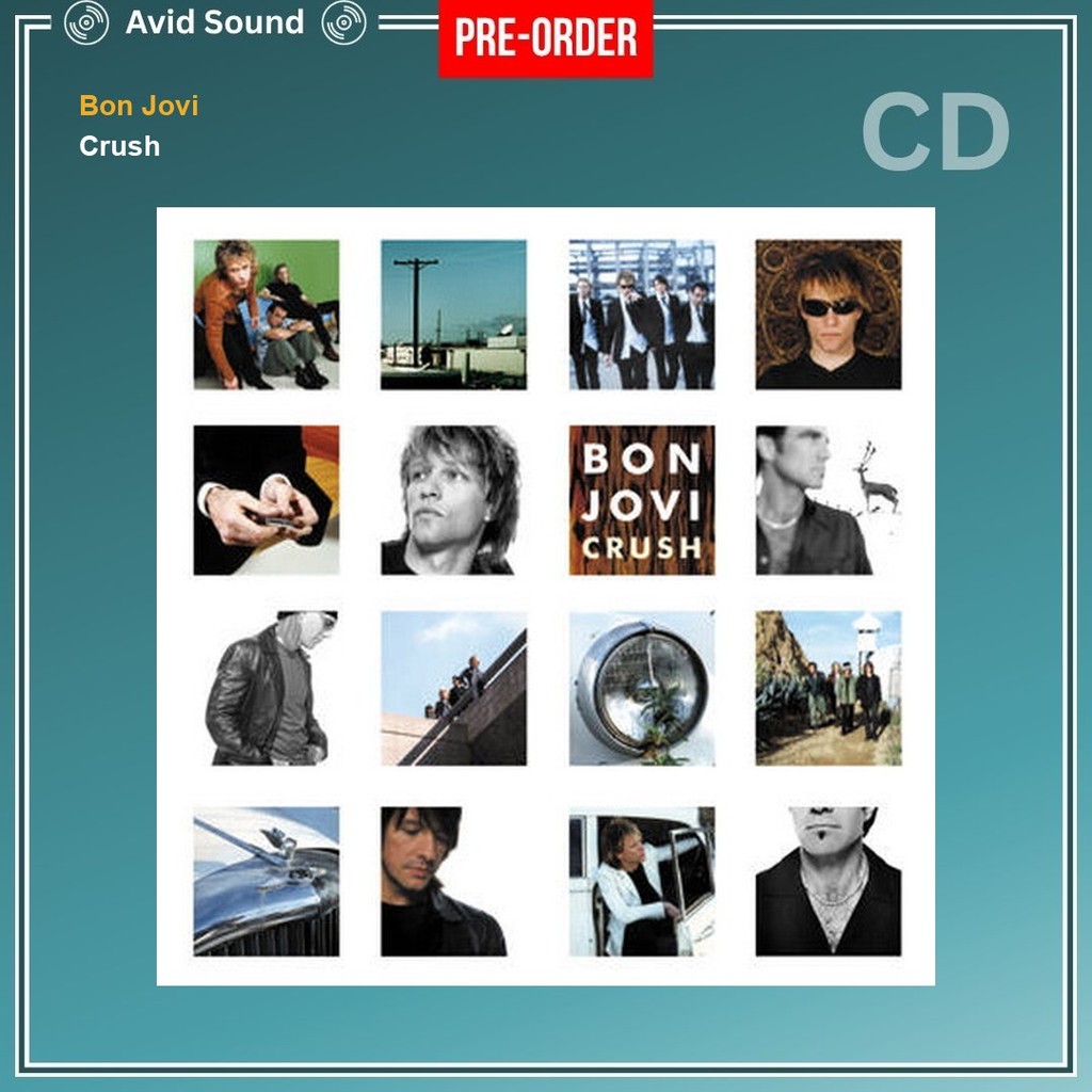 Pre-Order CD แผ่นซีดี Bon Jovi Crush ใหม่ ซีล Bon Jovi CD