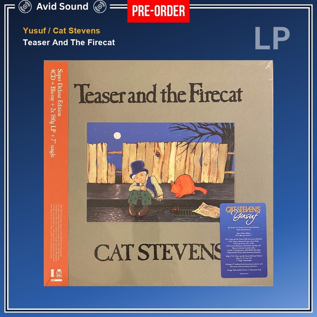 Pre-Order แผ่นเสียง Yusuf / Cat Stevens Teaser And The Firecat ใหม่ ซีล Yusuf / Cat Stevens Vinyl LP