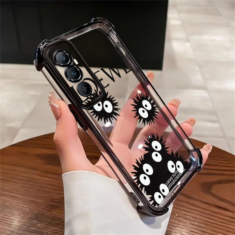 HP เคสโทรศัพท์สําหรับ Realme C65 กรณี Black Sea Hedgehog การ์ตูนกรณีไม่มีกลิ่น Cesing anti-fall สี่ม