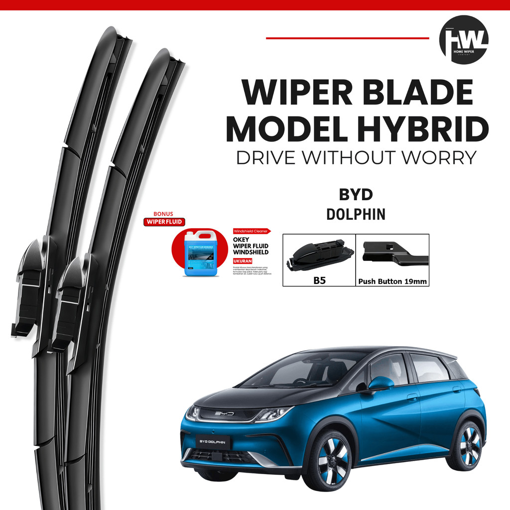 ที่ปัดน้ําฝนกระจกรถยนต์ BYD Dolphin Hybrid ฟรีของเหลว