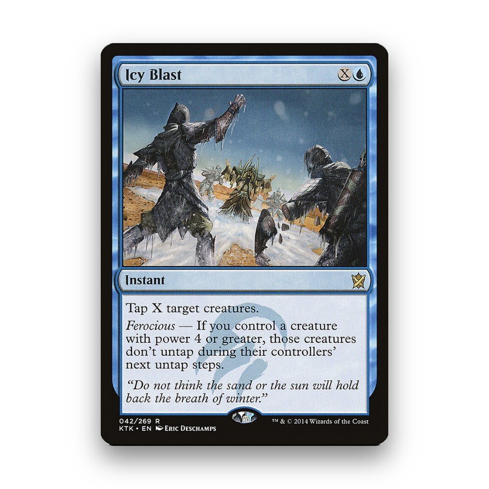 [MTG] Icy Blast (#42) [KTK] [BLUE] [RARE] | Magic the Gathering