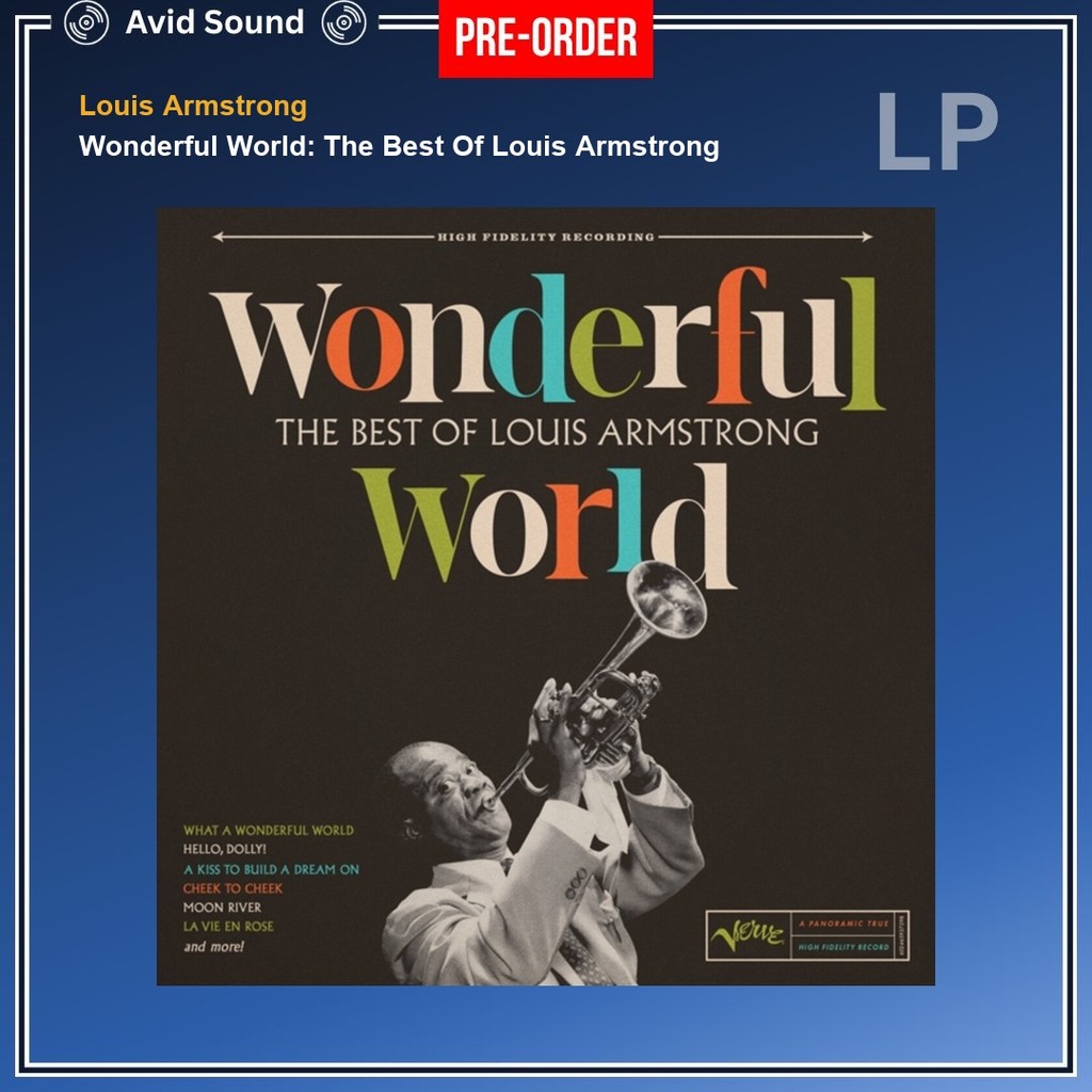 Pre-Order แผ่นเสียง Louis Armstrong Wonderful World: The Best Of Louis Armstrong ใหม่ ซีล Louis Arms