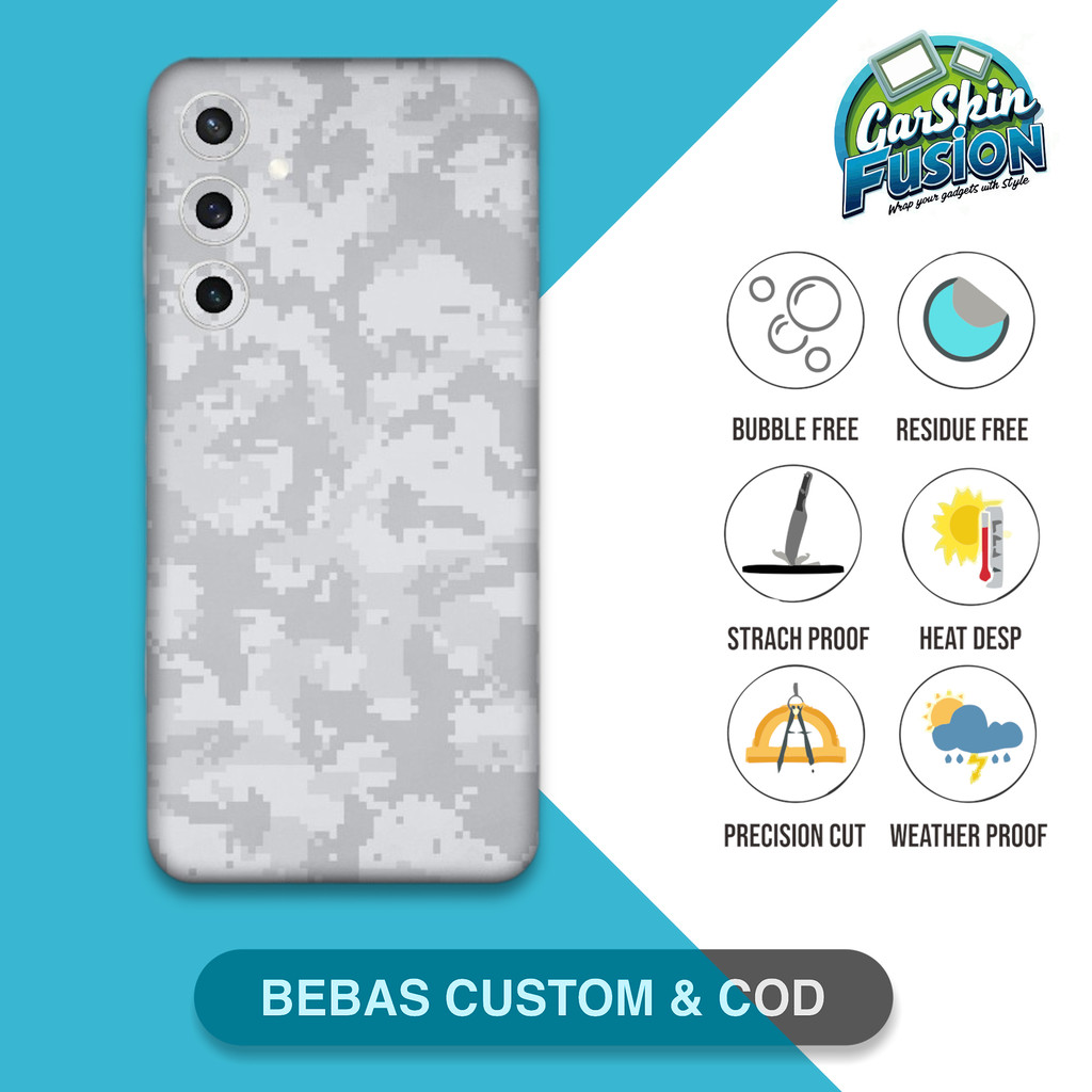 Garskin Skin Samsung S23 FE 5G Full bod Camo Anti-Scratch Protector Case | By Fusion Code - Zo2