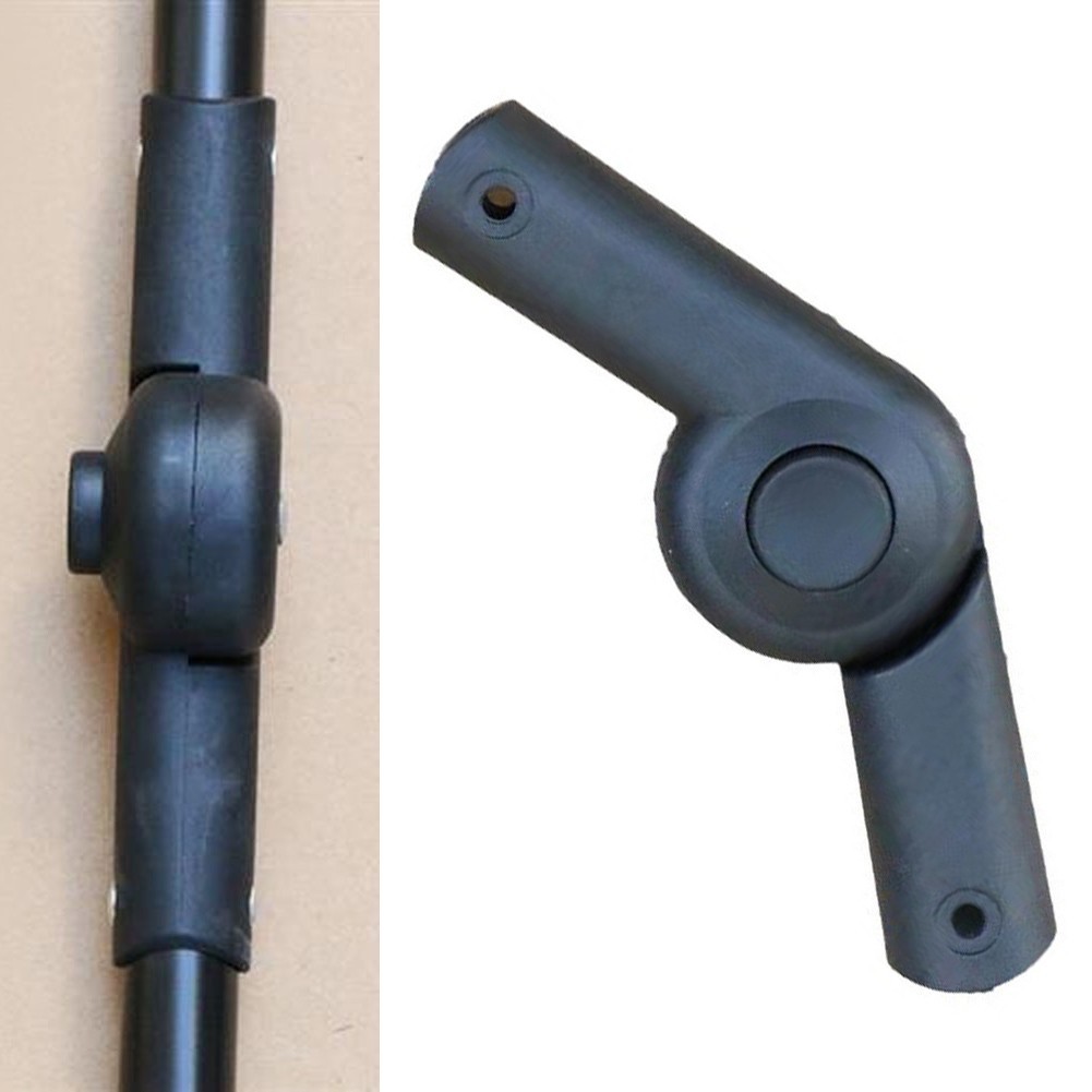 <NOOC>Camping Wagon Cart Trolley Push Rod Handle Joint 22mm ID 210° พลาสติกโค้ง
