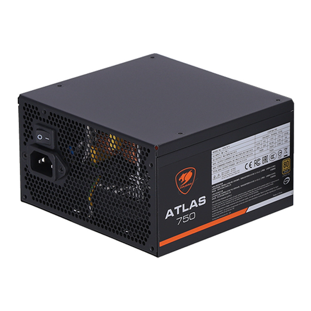 POWER SUPPLY (อุปกรณ์จ่ายไฟ) COUGAR ATLAS 750 - 750W 80 PLUS BRONZE BLACK ATX ;;