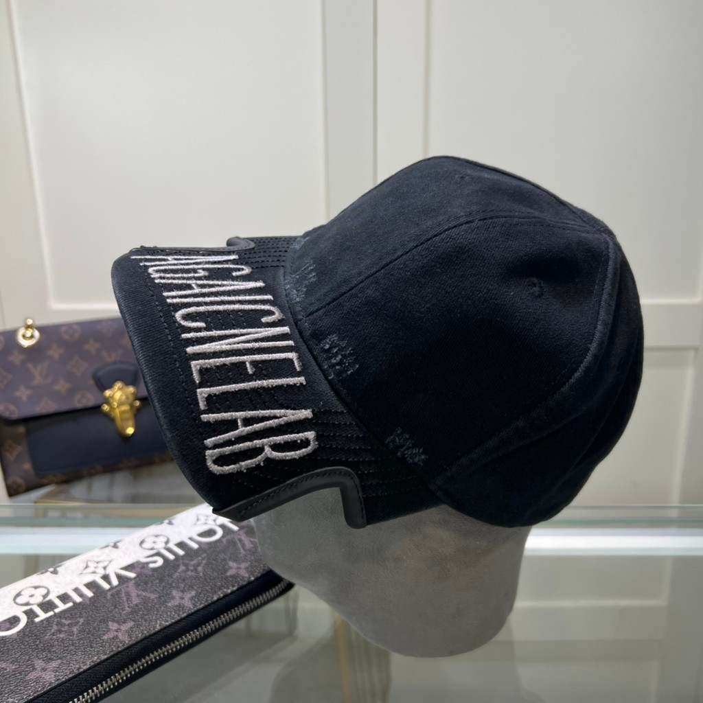 FENDI555 หมวกเบสบอลสีน้ำเงิน ดีไซน์ยีนส์พร้อมลวดลาย FF สีขาว