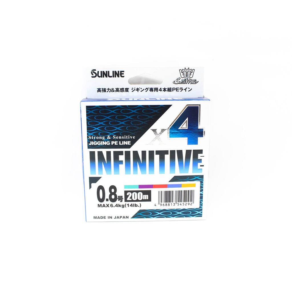 Sunline EP Line X4 Infinitive Jigging 200m P.E 0.8 14lb Multi (5292)