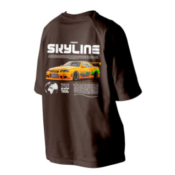 เสื้อยืด Nissan Skyline ไมโครไฟเบอร์