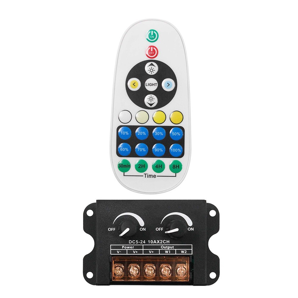 new85 Wireless 22-Key Dual-Knob Led Dimming Controller, สําหรับ Dimming และไมโครโฟน
