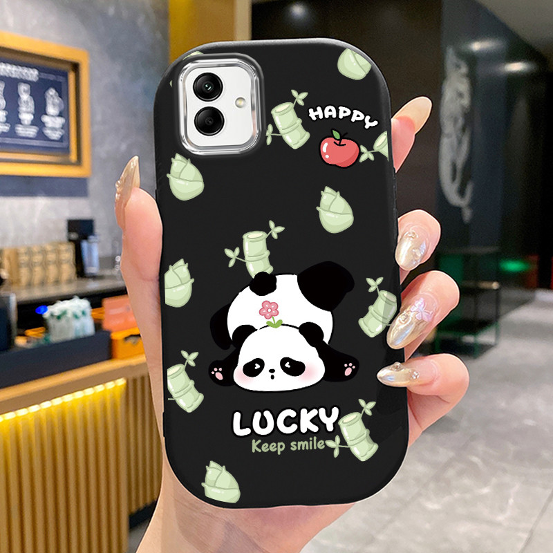 เคสสำหรับ Samsung Galaxy A04 M04 F04 A04E M13 5G เคสโทรศัพท์แพนด้าไม้ไผ่ซิลิโคนเสื้อแจ็กเก็ตผ้านุ่ม
