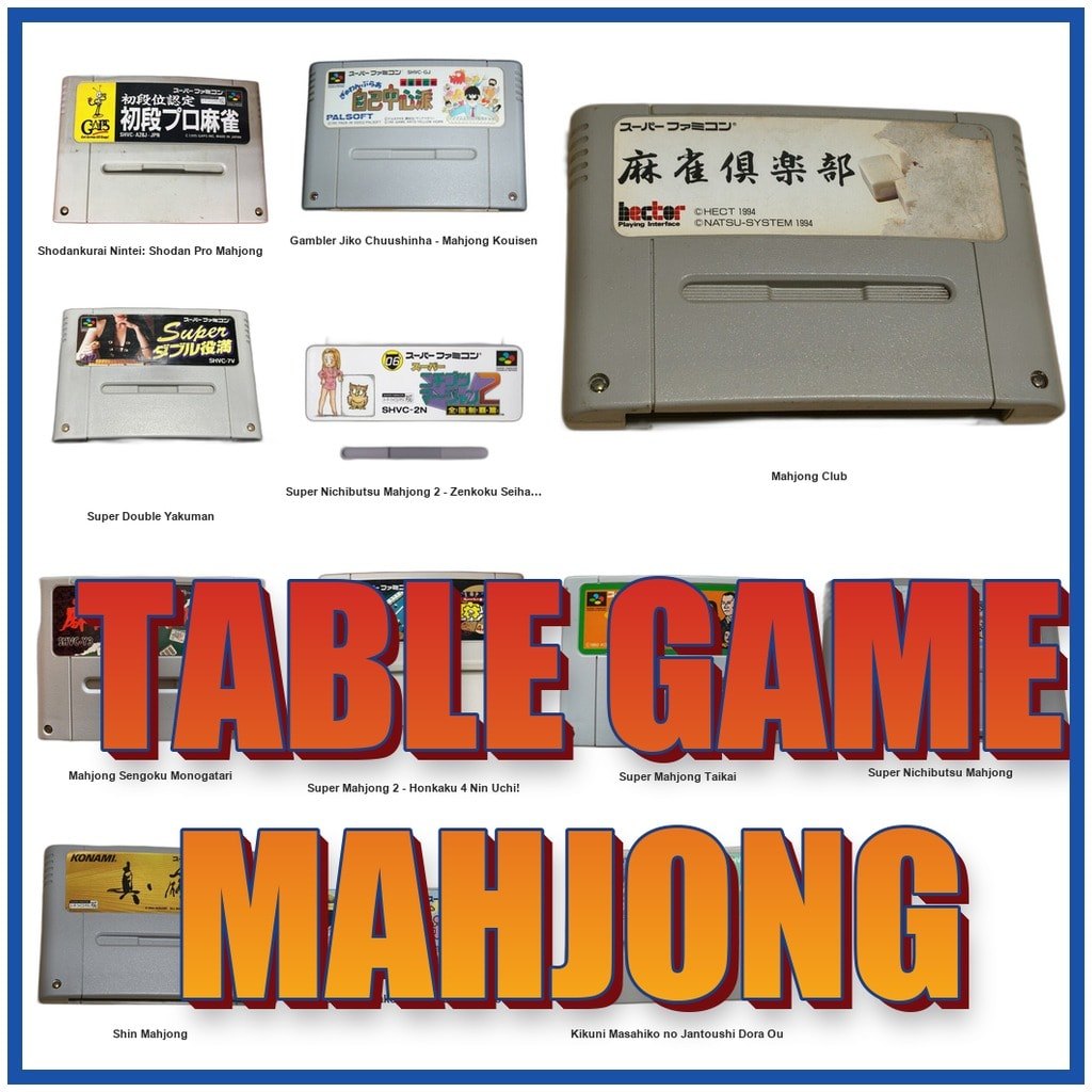 Table Game / Mahjong Club/Shodankurai Nintei Shodan Pro SFC SNES Super Famicom Used Tested Working