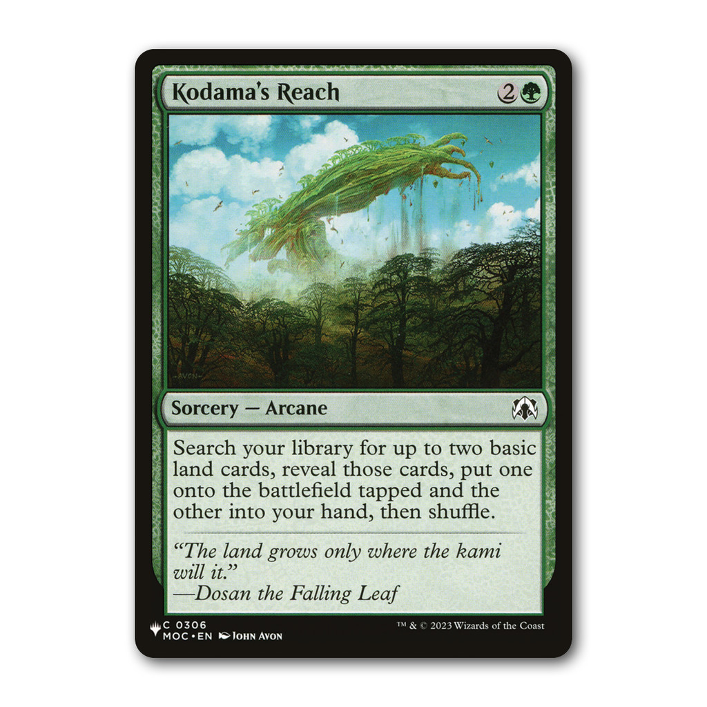 [MTG] Kodama's Reach [PLST] [Green] [Common] [Normal] [ENG] [2023] (Magic: The Gathering)