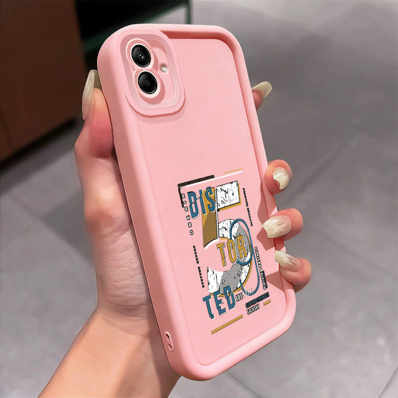 เคสสำหรับ Samsung Galaxy A04 M04 F04 A04E M13 5G เคสโทรศัพท์ตัวเลขกลมและอ้วนเสื้อแจ็กเก็ตผ้านุ่ม