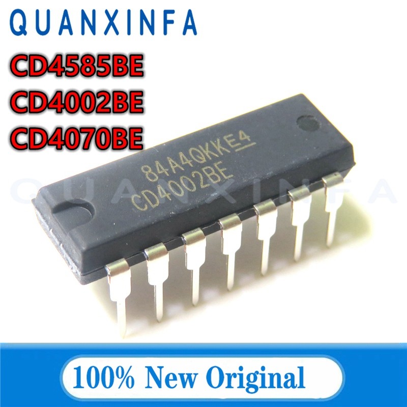 10PCS CD4002BE CD4585BE CD4070BE CD4002 CD4585 CD4070 DIP-14 ใหม่เดิม