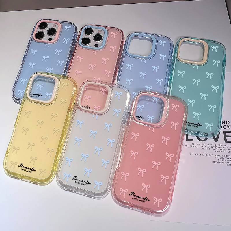 เคส Jelly Bow พรีเมี่ยมล่าสุด Iphone 16 Plus 17 Pro Max 14 Plus 11 13 16E 12 Pro Max 15 Plus Gd ปลอก