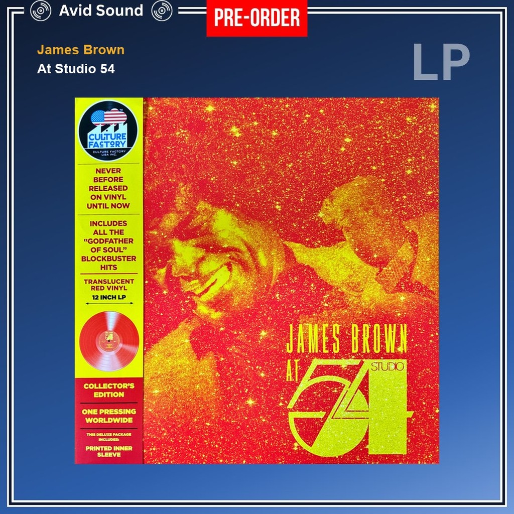 Pre-Order แผ่นเสียง James Brown At Studio 54 ใหม่ ซีล James Brown Vinyl LP