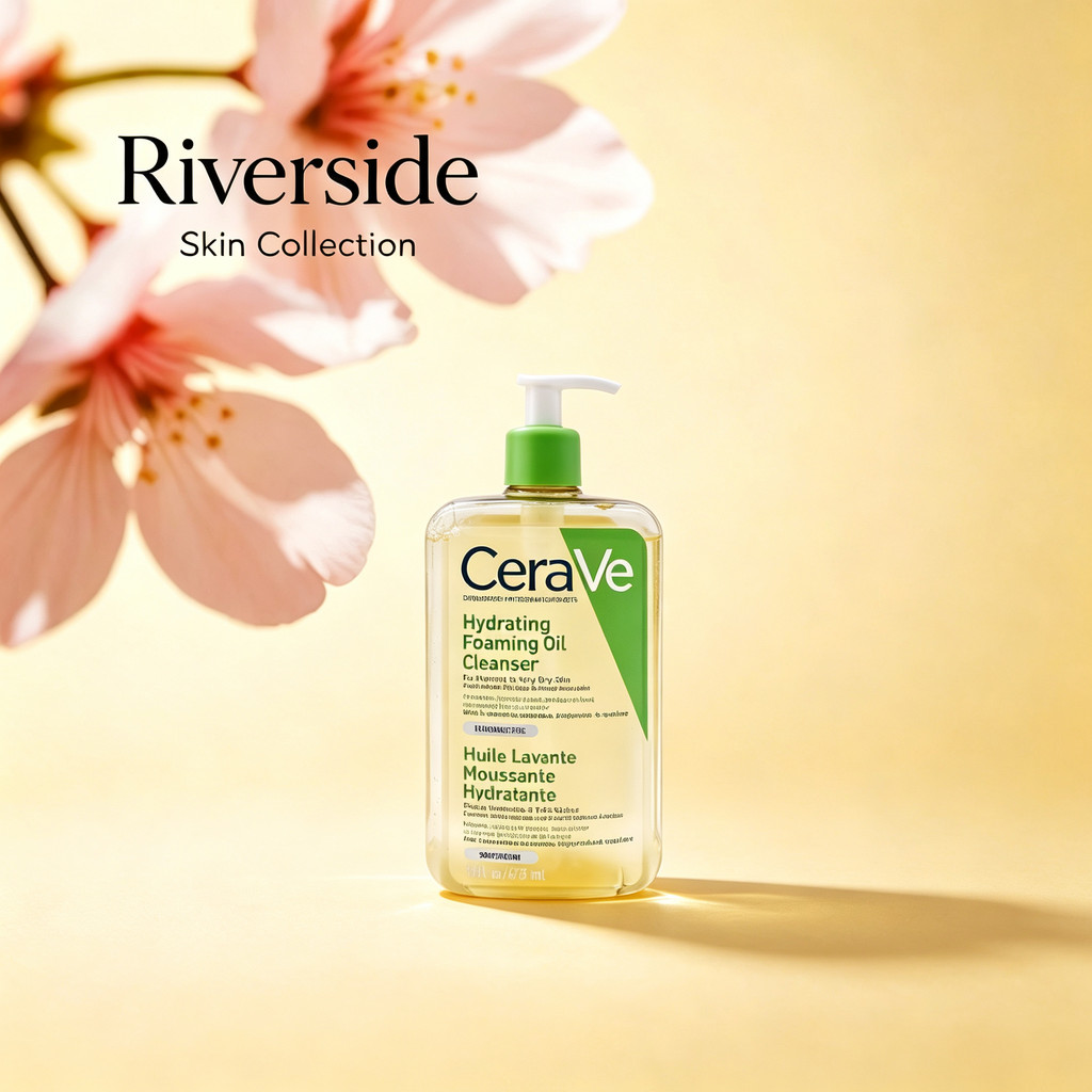 CeraVe Hydrating Foaming Oil Cleanser, Nourishing Oil-Based Foaming Cleanser สําหรับผิวแห้งมาก