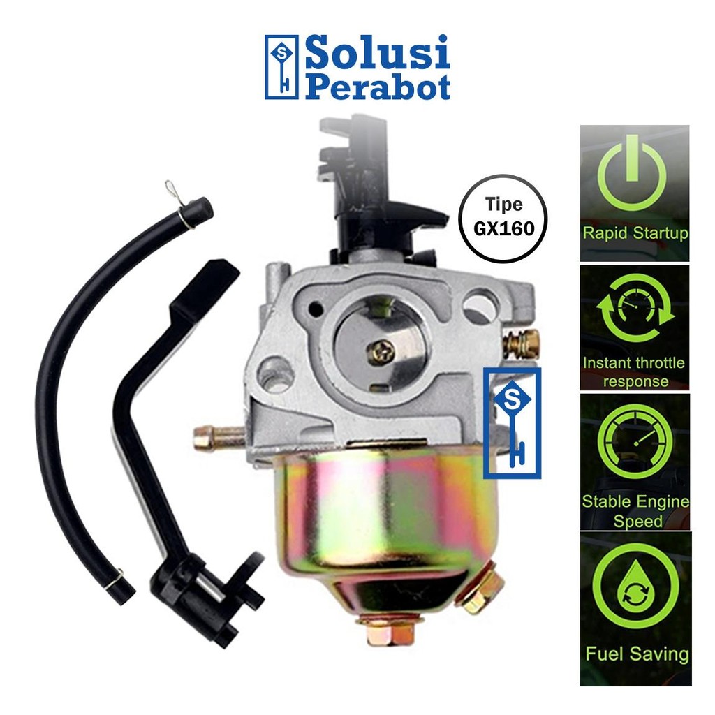 MESIN คาร์บูเรเตอร์ 1 หลอด GX160 AJ47 SP / เครื่องยนต์ 168F เครื่องกําเนิดไฟฟ้าเบนซิน / รุ่นคาร์บูเร