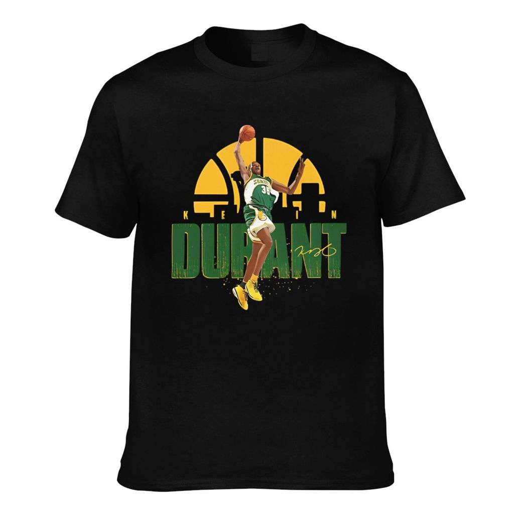แฟชั่นพิมพ์ Brooklyn Nets Kevin Durant Casual Mens Tee