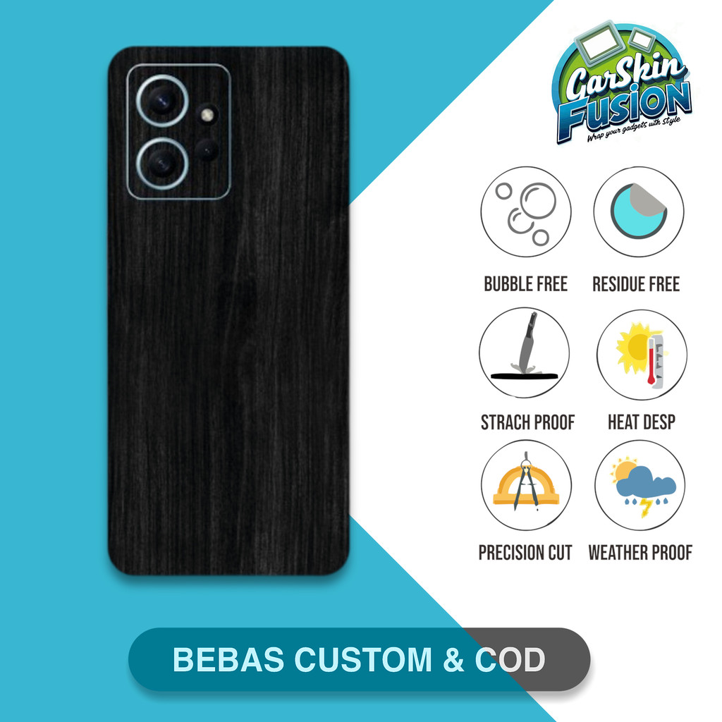 Garskin Skin Redmi Note 12 4G Wood - 4 เคสกันรอย | By Fusion Code - 0fB