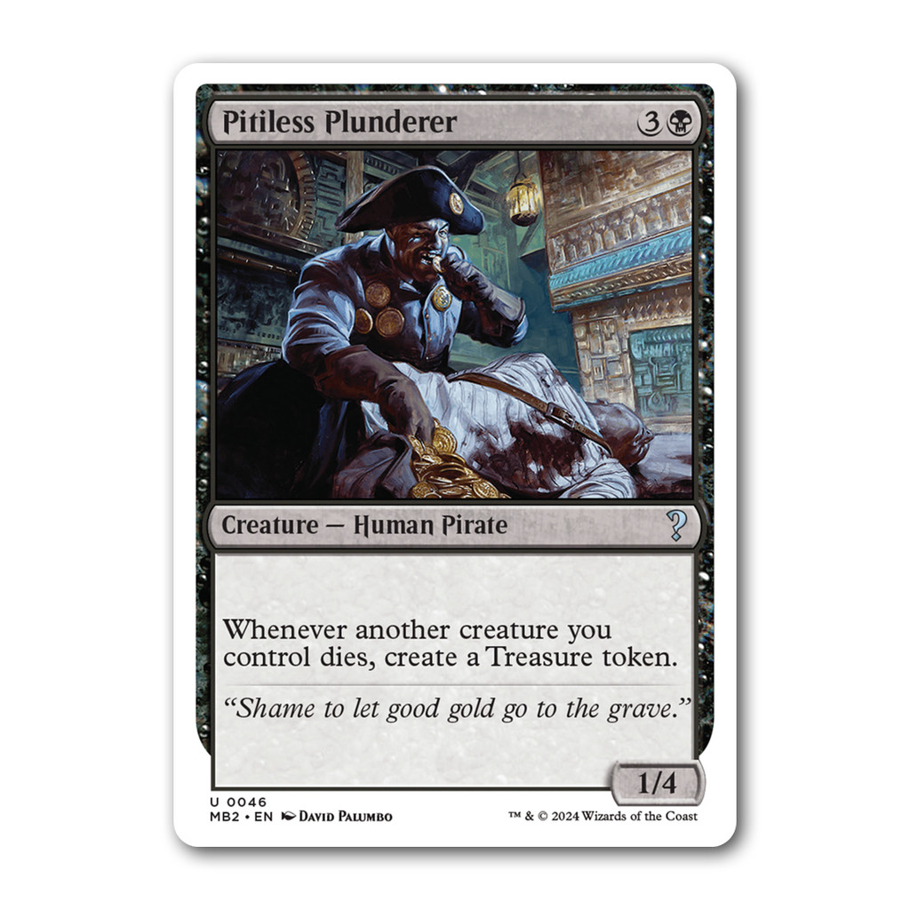 [MTG] Pitiless Plunderer [MB2] [Black] [Uncom] [Normal] [ENG] [2024] (Magic: The Gathering)
