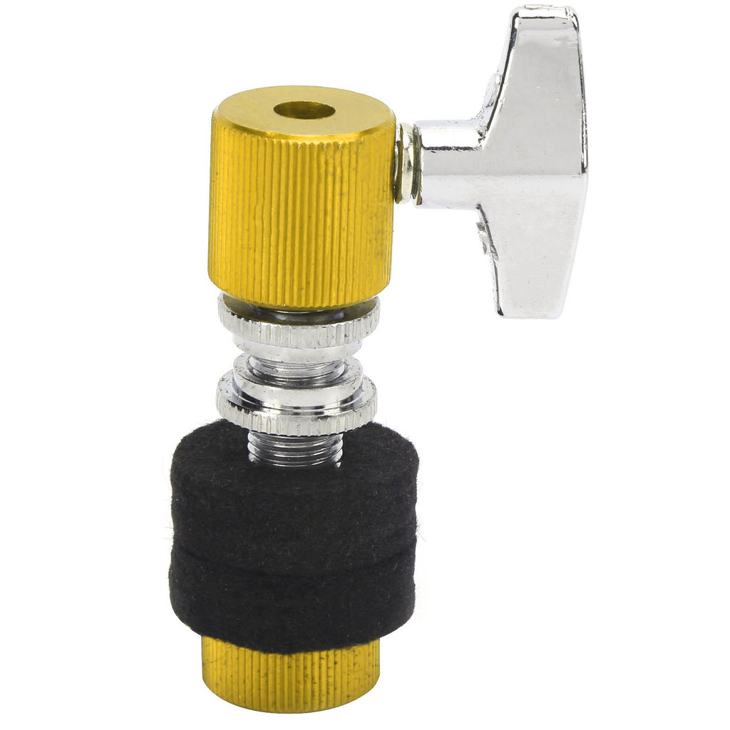 HiHat คลัทช์แจ๊สกลองอลูมิเนียม Cymbal Rack Holder เครื่องมือเล่นอุปกรณ์เสริม (สีเหลือง)