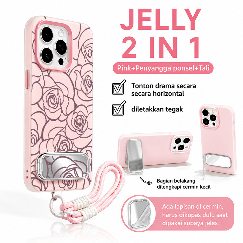Simple Jelly Flower 2 In 1 Case Infinix 20 Note 60 Pro Hot 70Note 50 Pro 5G 8 Pro Hot 40I 50I Hot 50