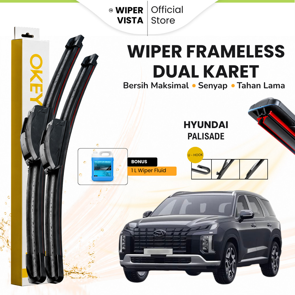 Hyundai Palisade Dual Windshield Wiper Free Fluid