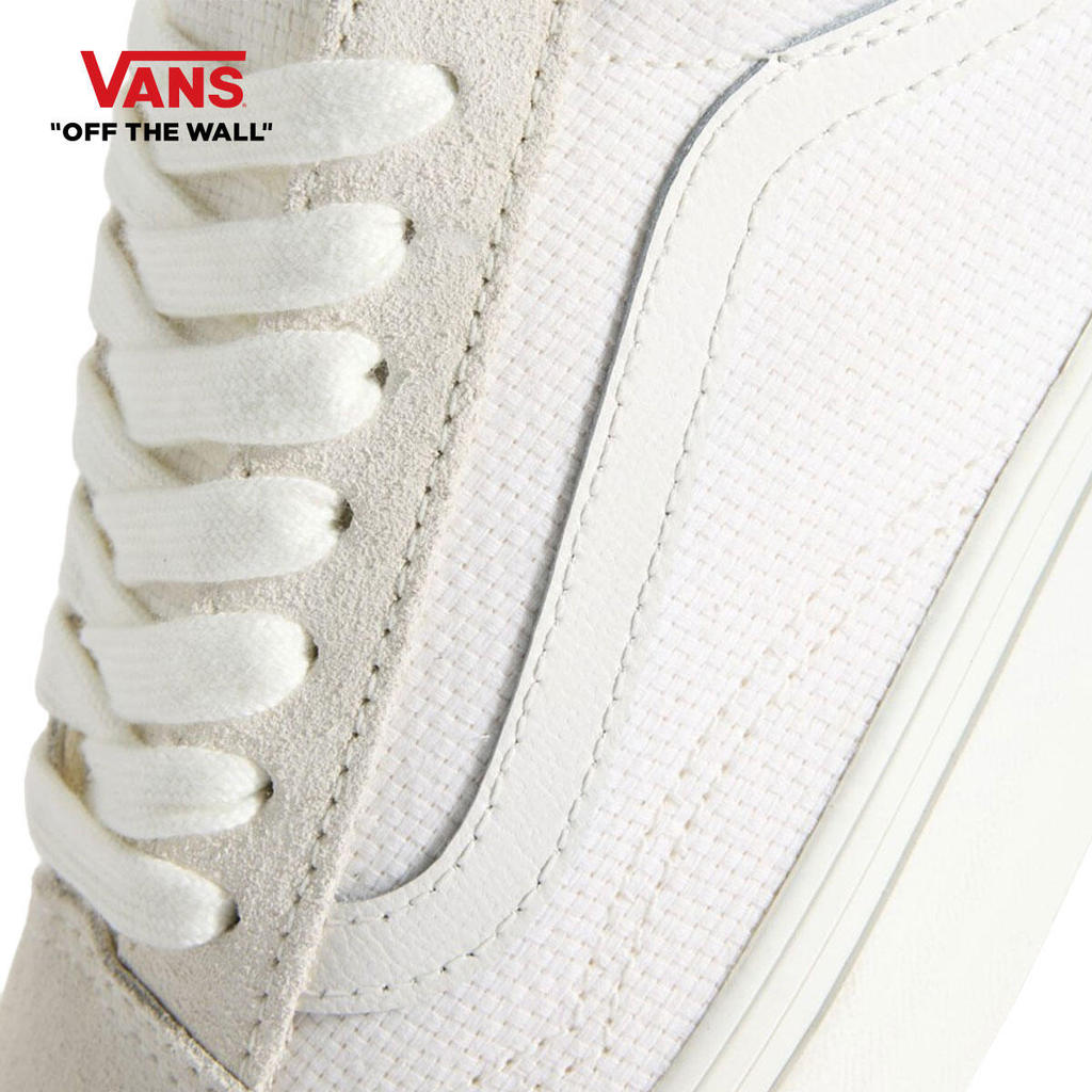 VANS حذاء Old Skool منسوج — أبيض — صورة 5