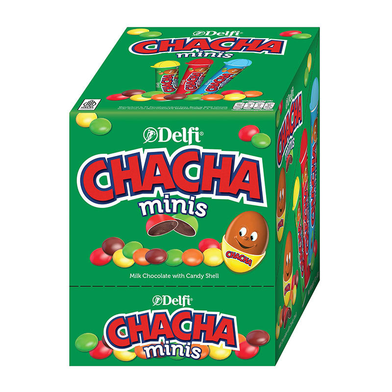 เดลฟี่ ชาช่า มินิส์ มิลค์ ช็อกโกแลต 40 ก. x 12 DELFI ChaCha Mini Milk Chocolate 40 g x 12
