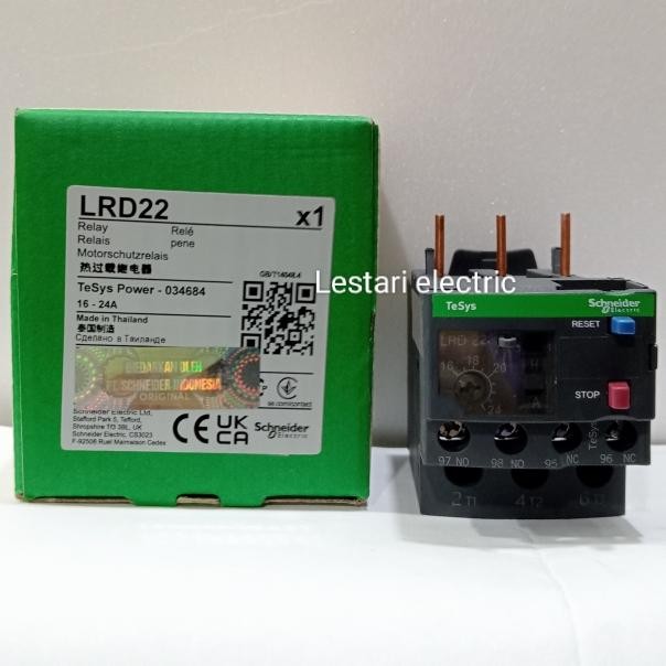 THERMAL OVERLOAD LRD22 16-24A LRD 22 SCHNEIDER